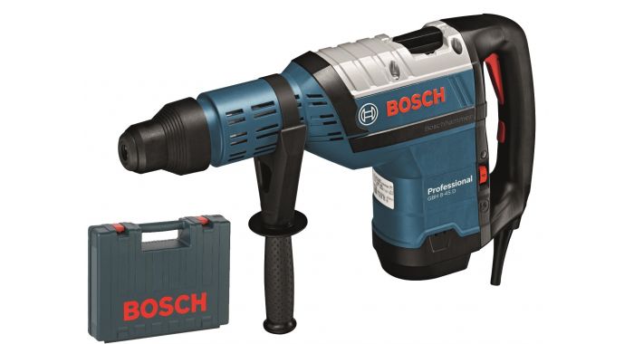 Bosch SDS-Max taladros percutores GBH 8-45 d en el maletín de artesanos