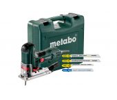Metabo STE 100 QUICK SET Sierra de calar incluye 20 hojas de sierra en maletín - 710W - Mango en T - Variable - 601100900
