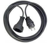 Brennenstuhl 1165440 Cable extensible de plástico negro - H05VV-F 3G1,5 - 5m