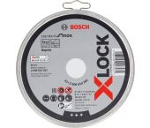 Bosch 2608619267 X-Lock Muela abrasiva Standard para Inox en estaño - Recta - 125 mm (10 piezas)